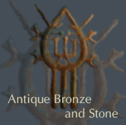 Antique bronze and stone