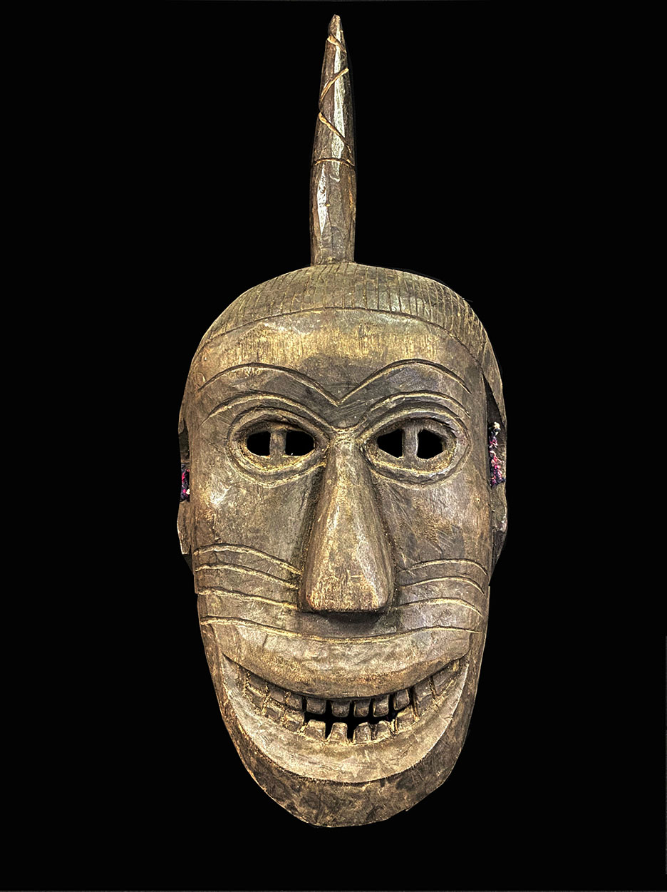 Shamanic wooden mask