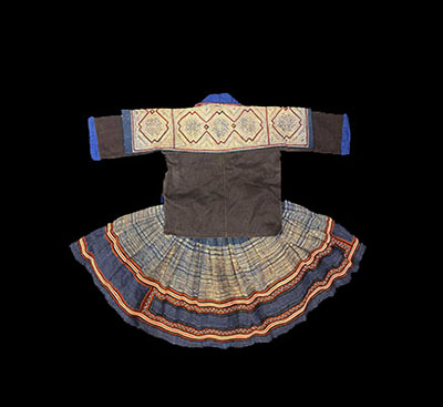 A GIRL'S VINTAGE TRIBAL COSTUME